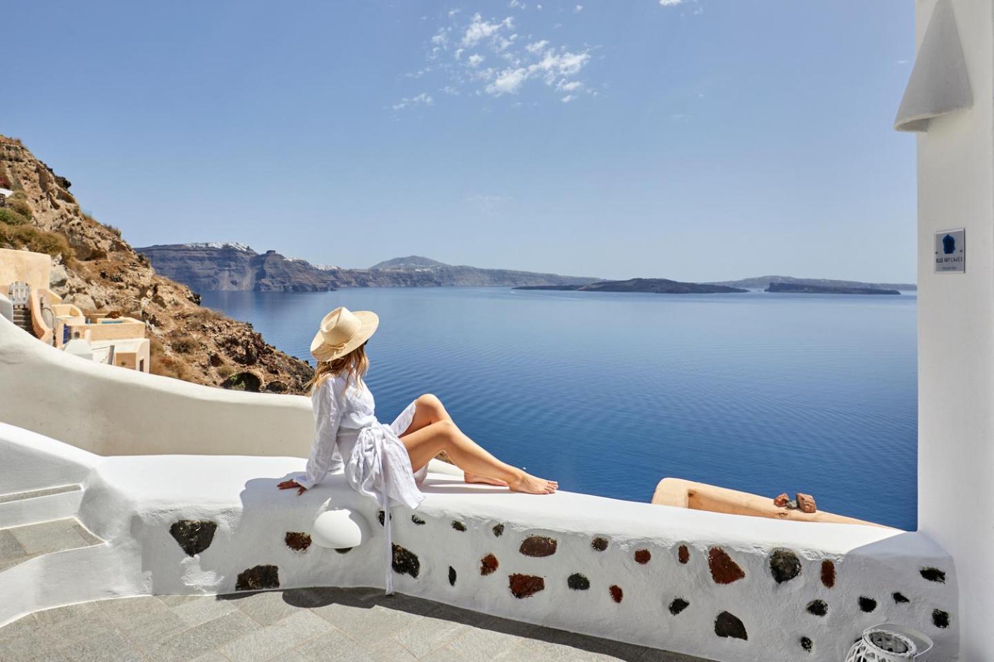 Blue Art Caves Villa Oia  Bagian luar foto